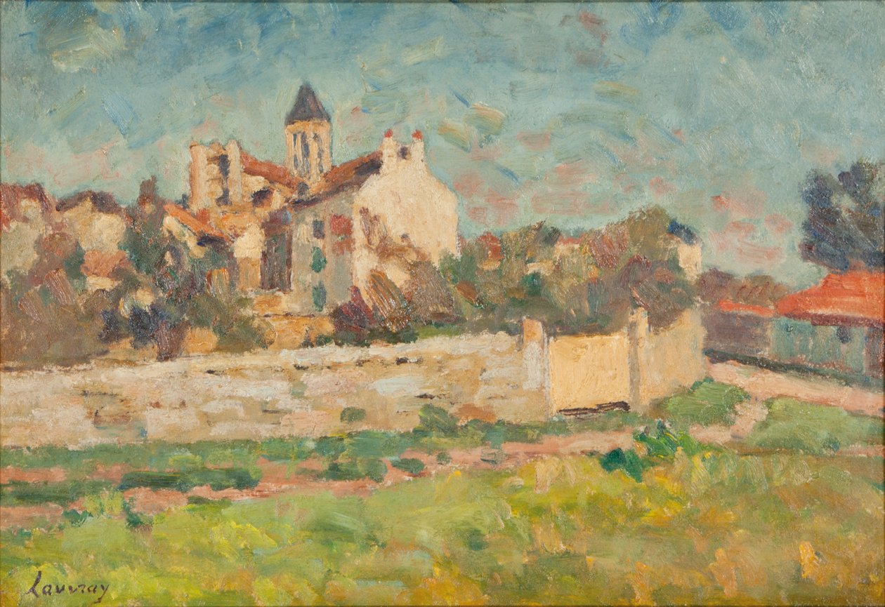 Paysage (olaj, vászon) alkotó: Abel Lauvray