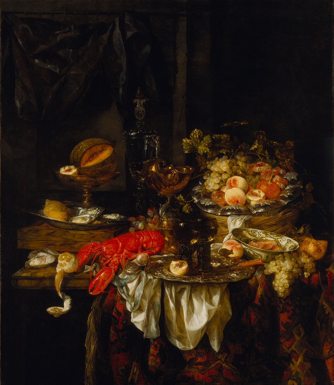 Bankett csendélet alkotó: Abraham van Beijeren