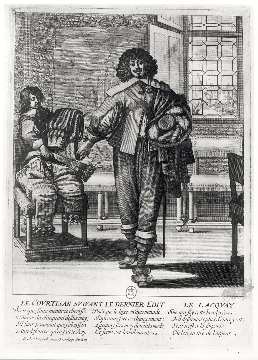 Udvarmester az utolsó, 1633-as királyi rendelet és lakkja nyomán alkotó: Abraham Bosse