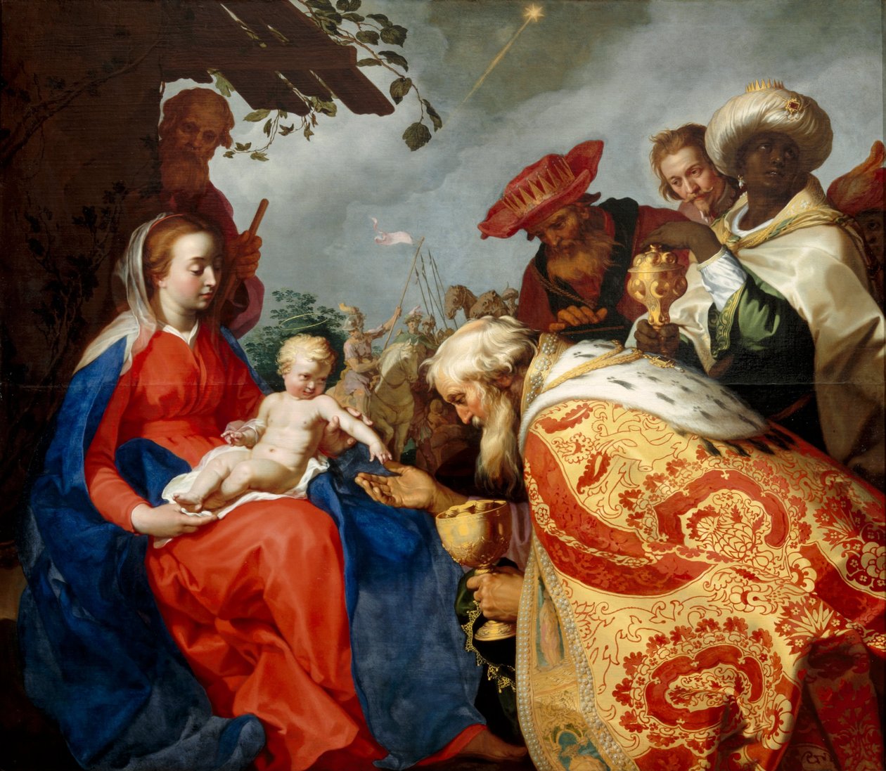 A bölcsek imádása alkotó: Abraham Bloemaert