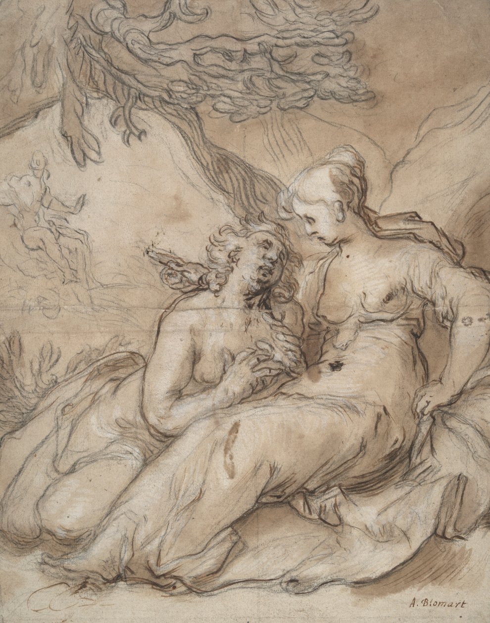 Ceres és Proserpina (?) alkotó: Abraham Bloemaert