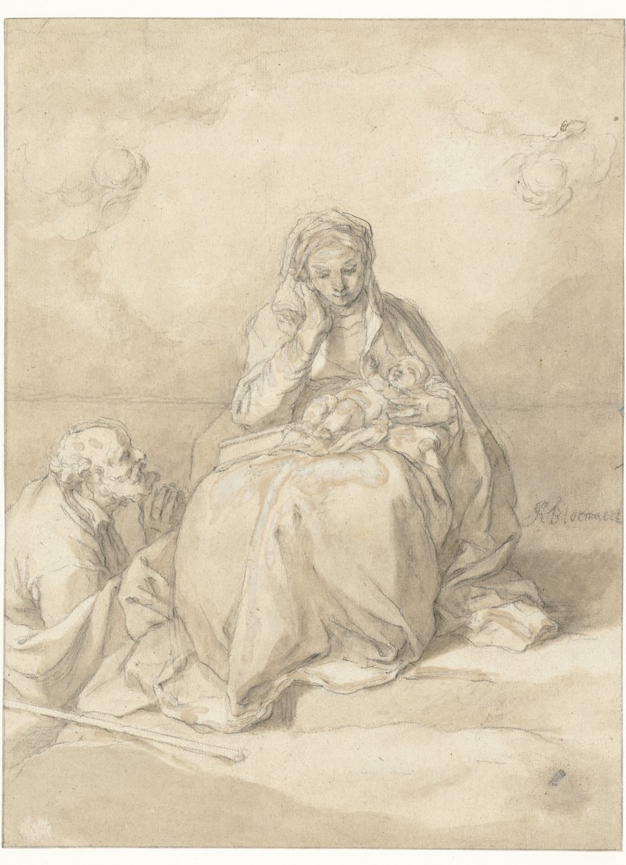 A Szent Család alkotó: Abraham Bloemaert