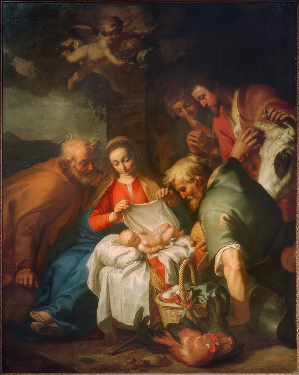 A Pásztorok imádata alkotó: Abraham Bloemaert