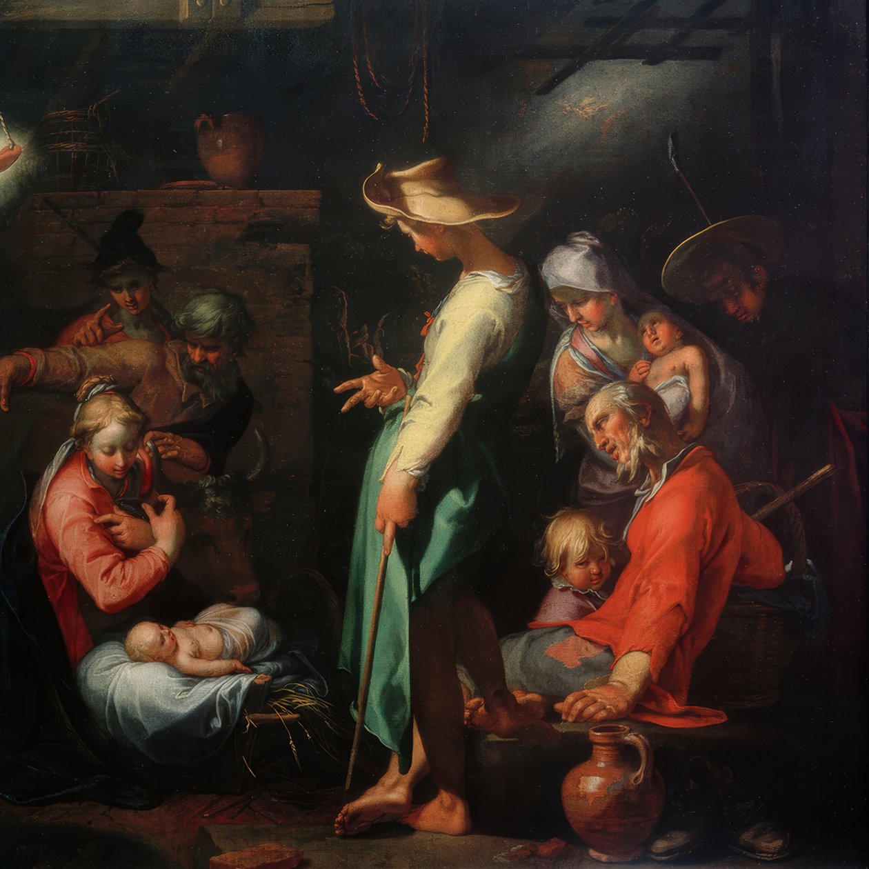 A Pásztorok imádata alkotó: Abraham Bloemaert