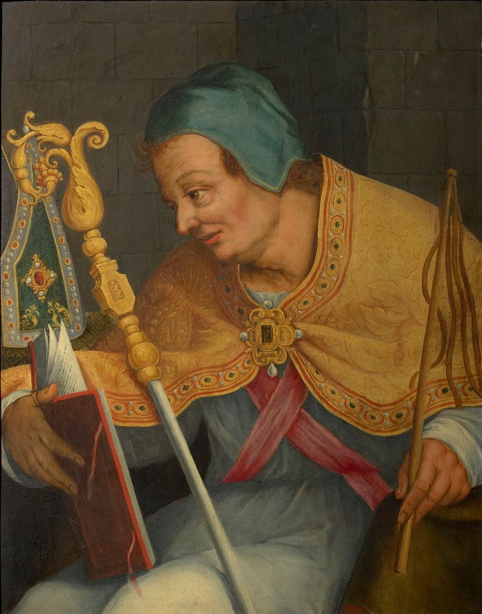 Szent Ambrus, Milánó érseke. alkotó: Abraham Bloemaert