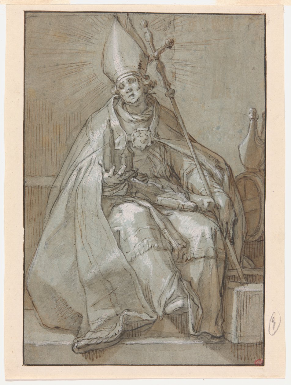 Szent Willibrord alkotó: Abraham Bloemaert