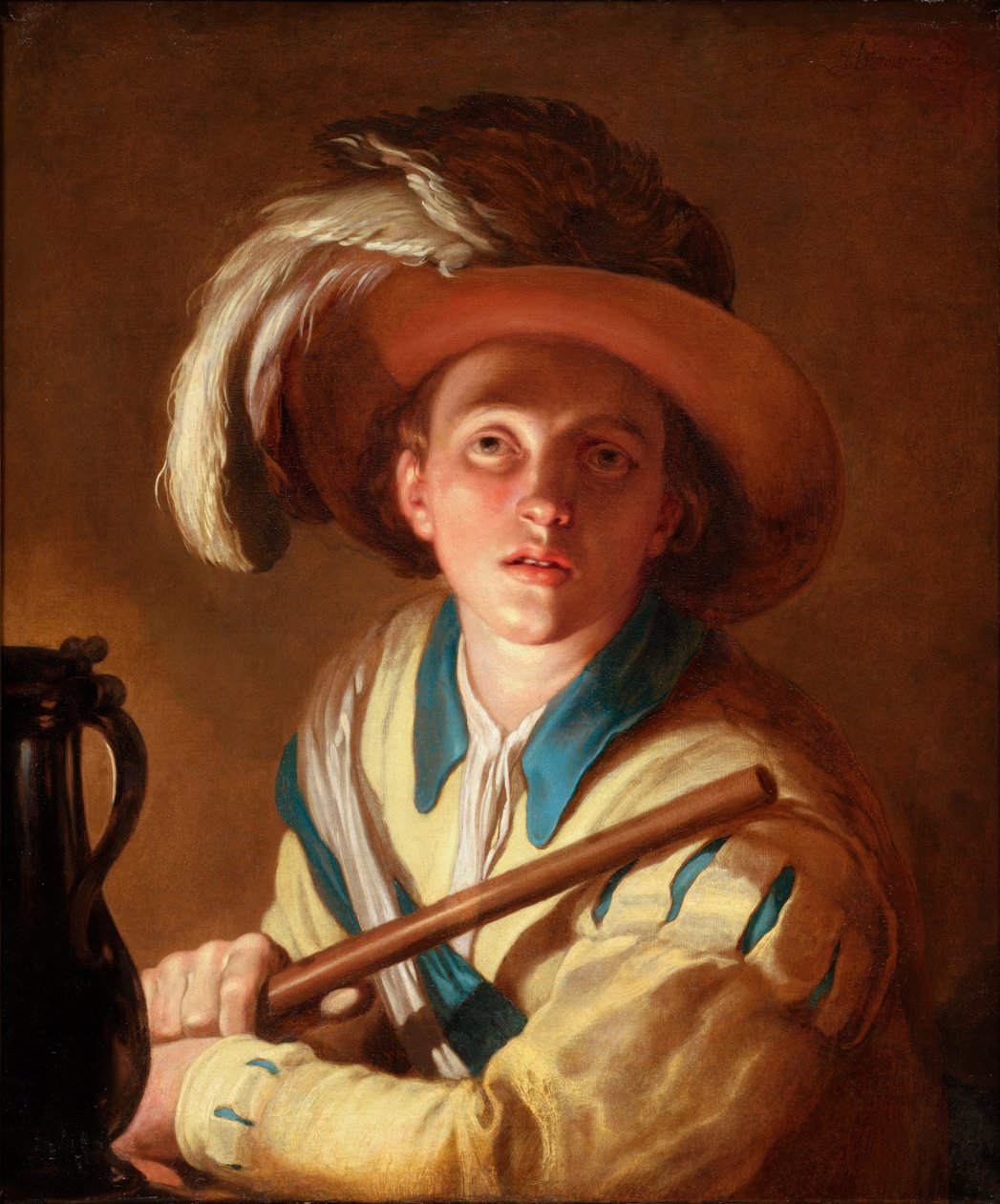 A furulyás, 1621 alkotó: Abraham Bloemaert
