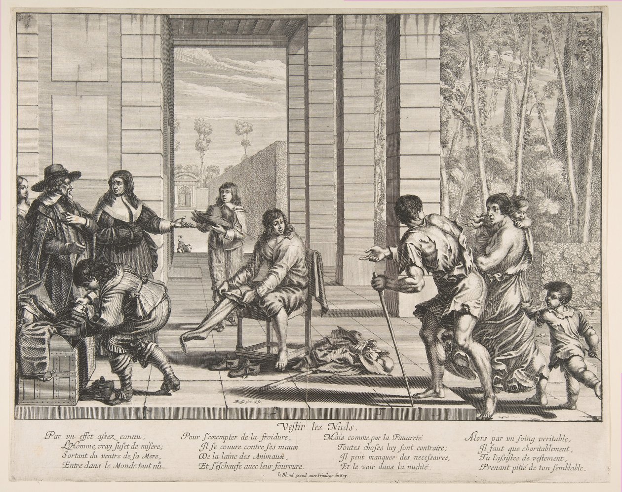 Ruházati koldusok, 1635. alkotó: Abraham Bosse