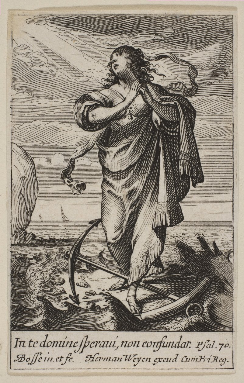 Remény, 1636. alkotó: Abraham Bosse