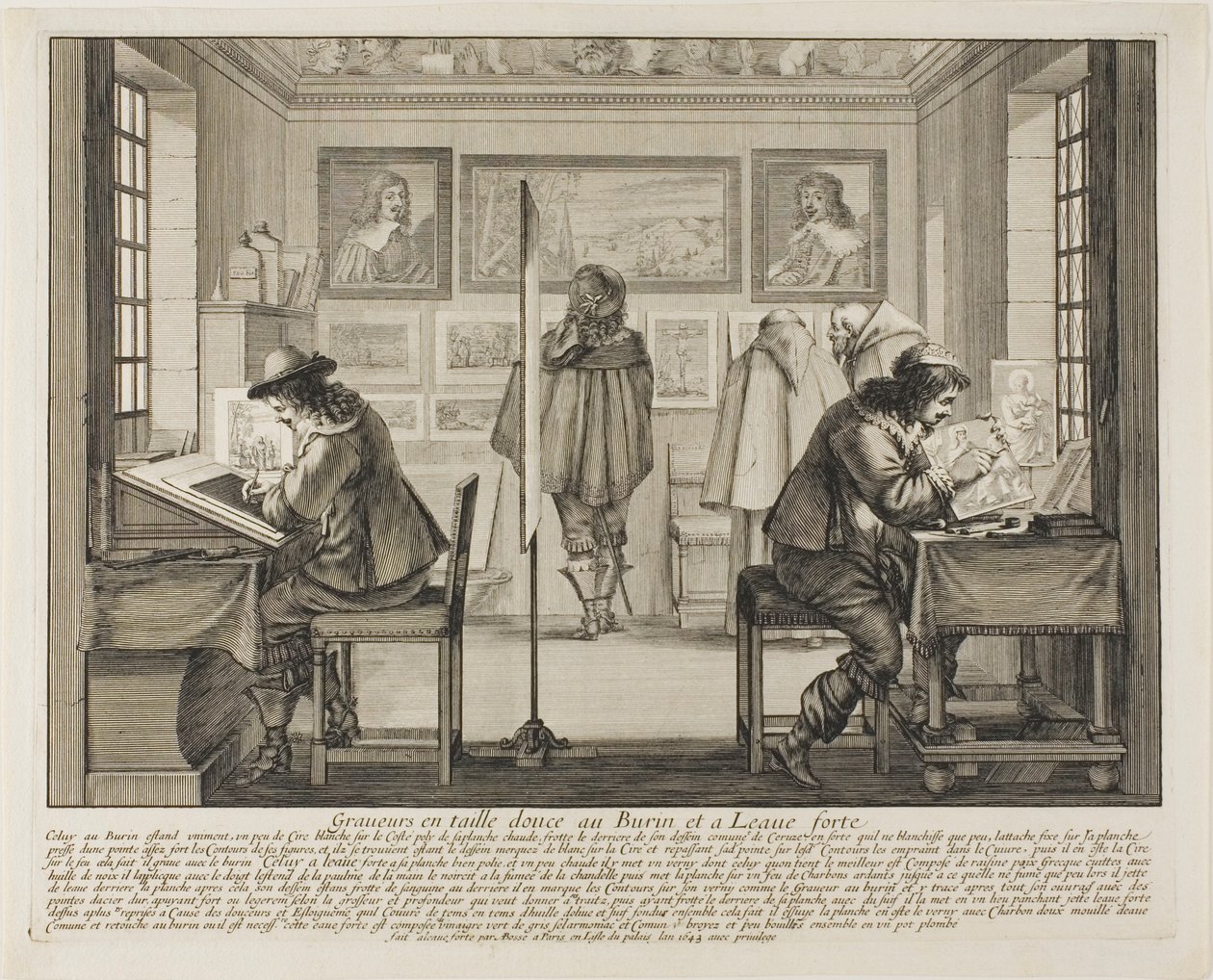 A gravírozó és a rézkarc alkotó: Abraham Bosse