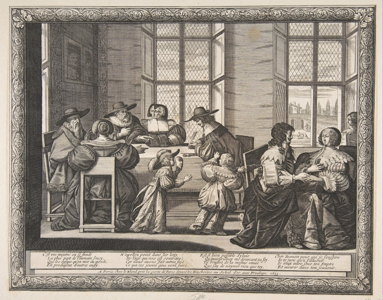 A házassági szerződés, 1633. alkotó: Abraham Bosse