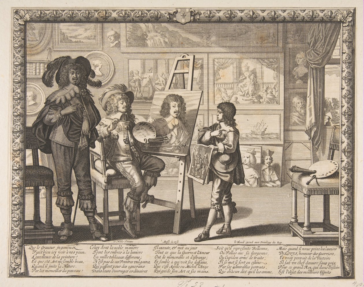 A festő, kb. 1642. alkotó: Abraham Bosse
