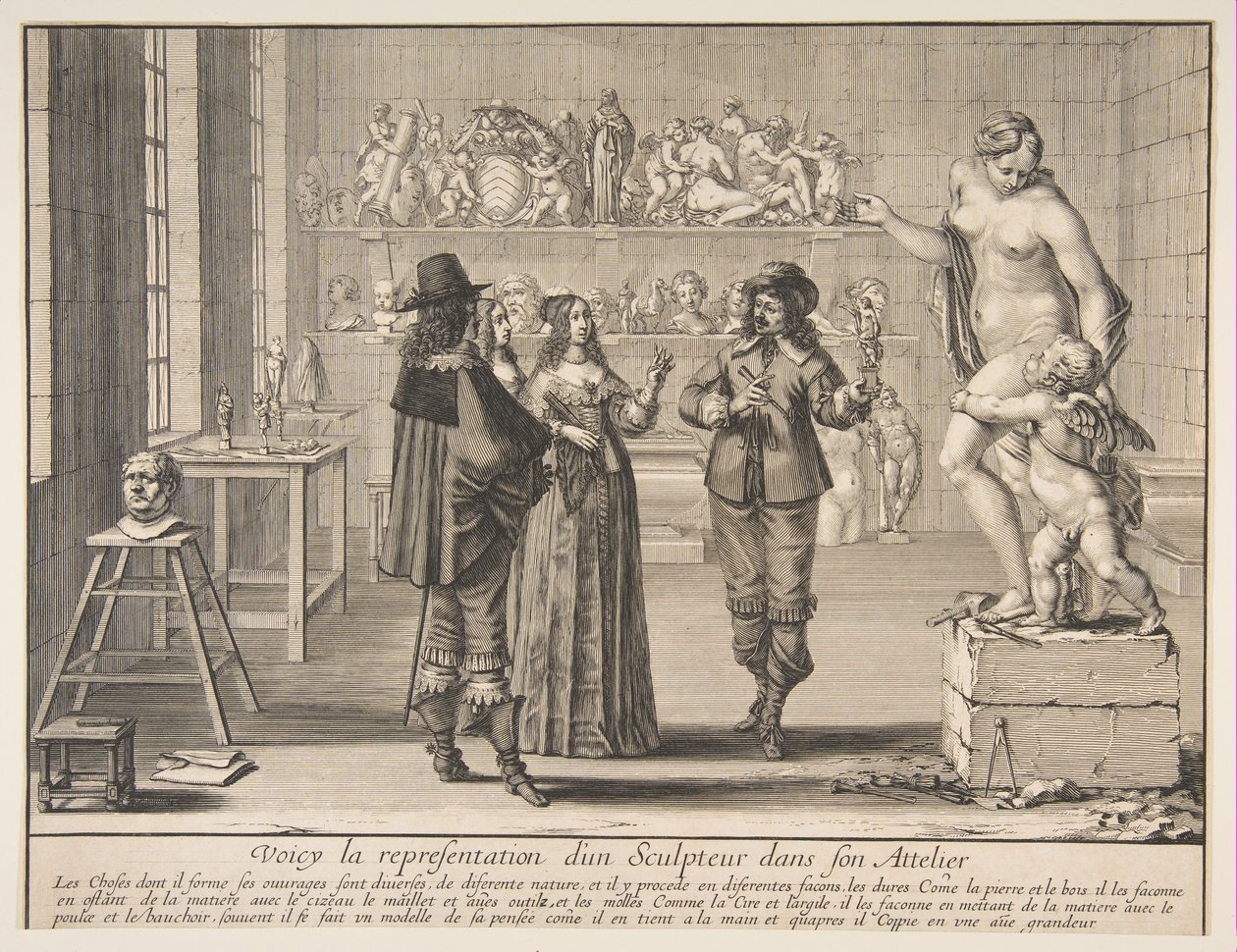 A szobrász, 1642. alkotó: Abraham Bosse