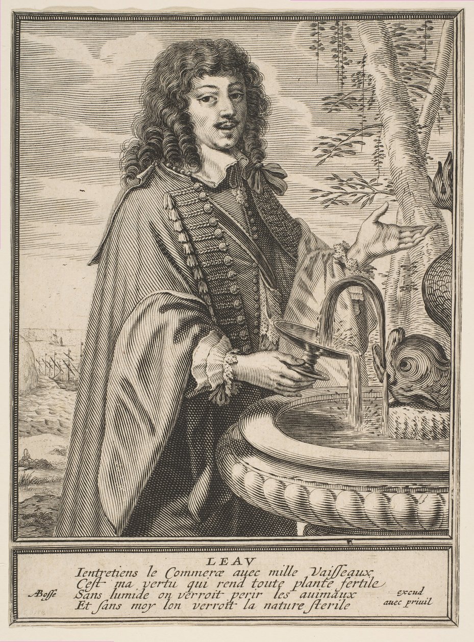 Víz, kb. 1630. alkotó: Abraham Bosse