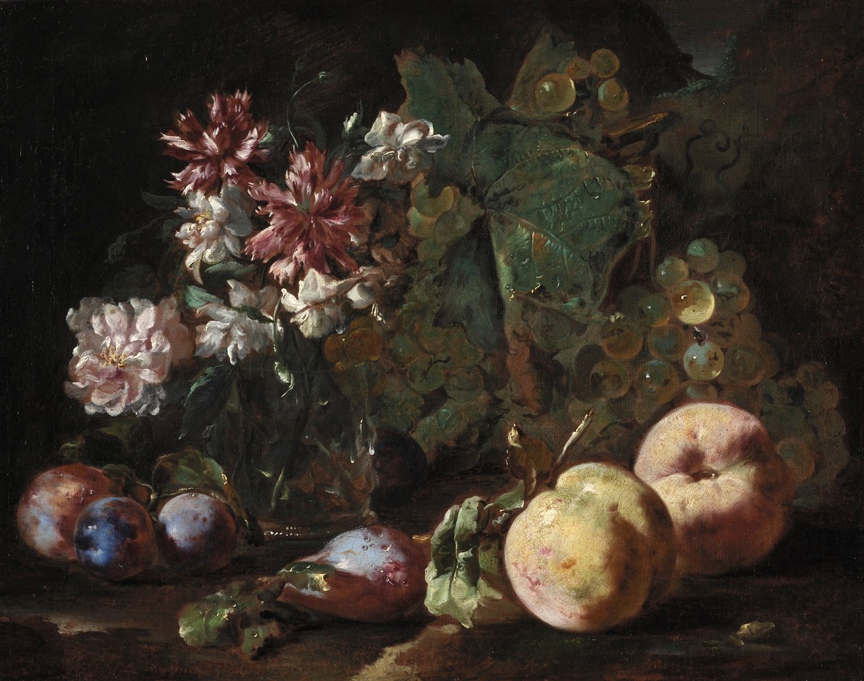 Csendélet gyümölcsök és virágok alkotó: Abraham Brueghel