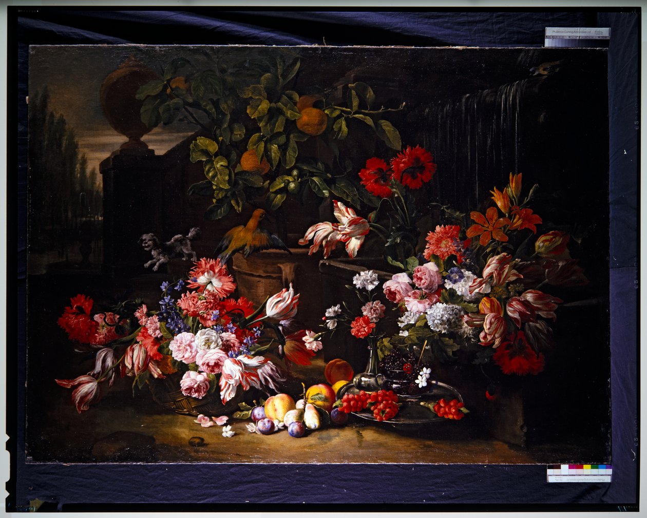 Csendélet virágokkal a kertben alkotó: Abraham Brueghel