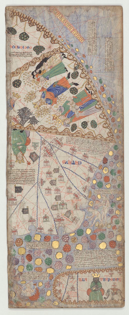 Katalán atlasz, 12. lap, 1375 alkotó: Abraham Cresques