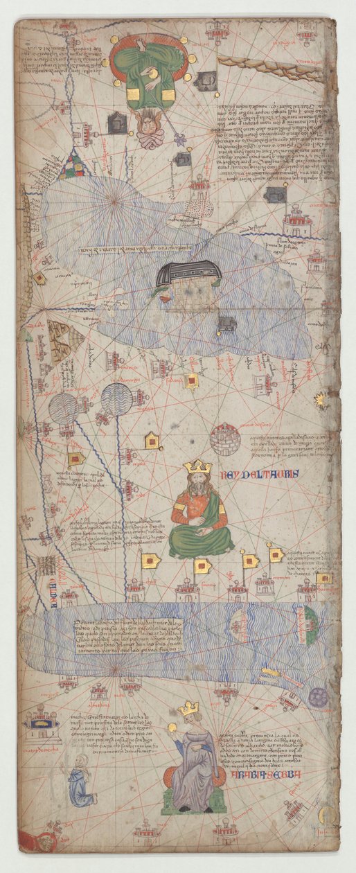 Katalán atlasz, 9. lap, 1375 alkotó: Abraham Cresques