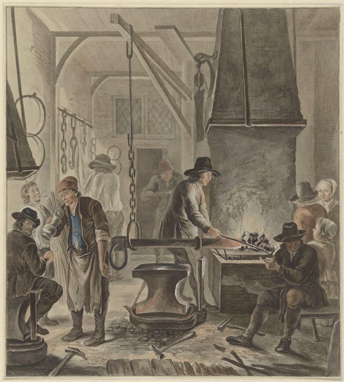 A kovácsműhely alkotó: Abraham Delfos