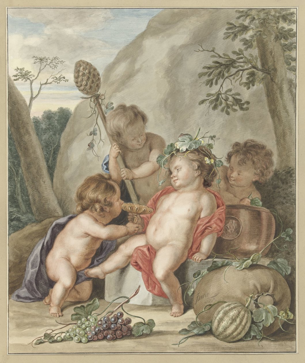 Gyermek Bacchanal alkotó: Abraham Delfos