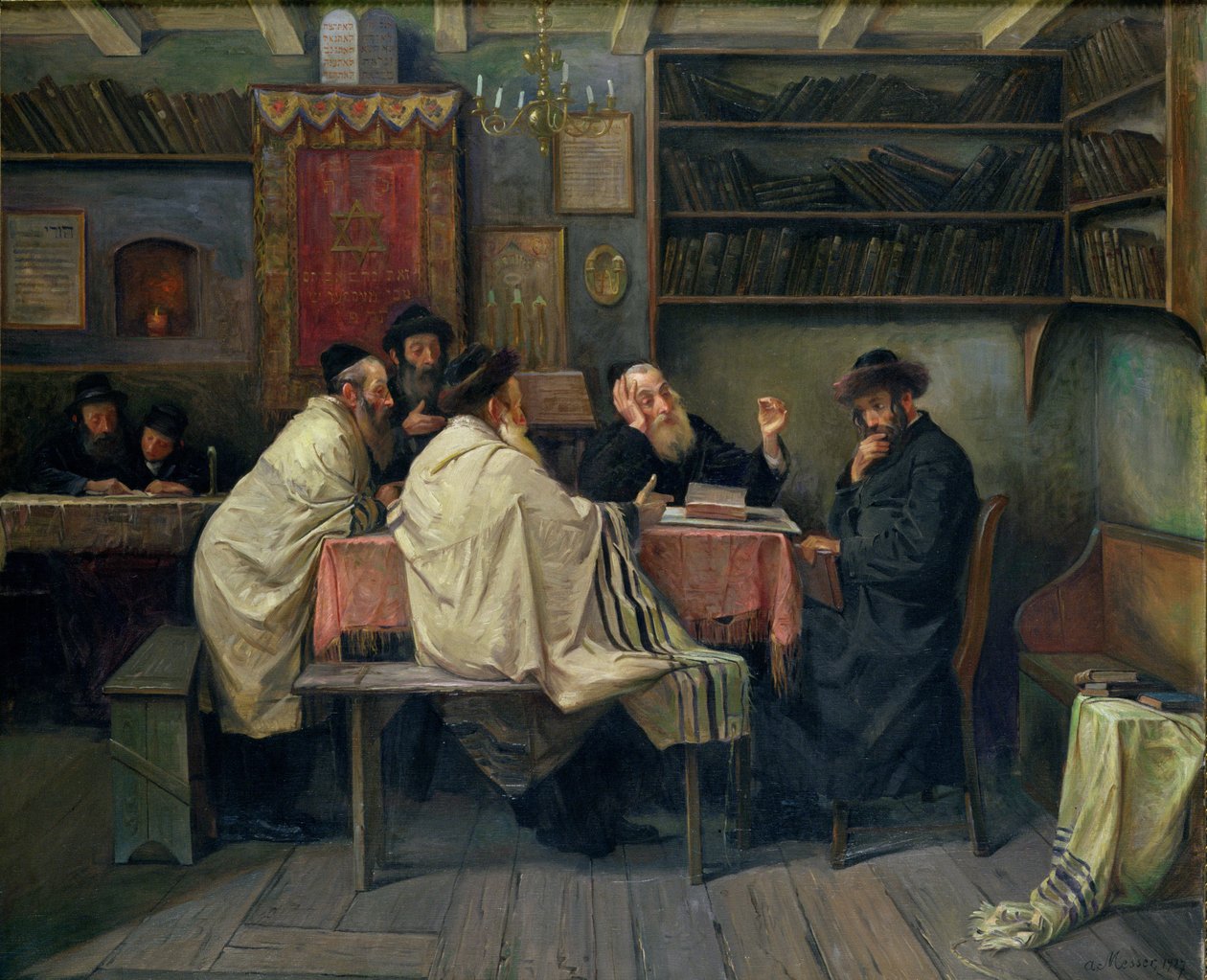 Talmudisták, 1927 alkotó: Abraham H. A. Messer