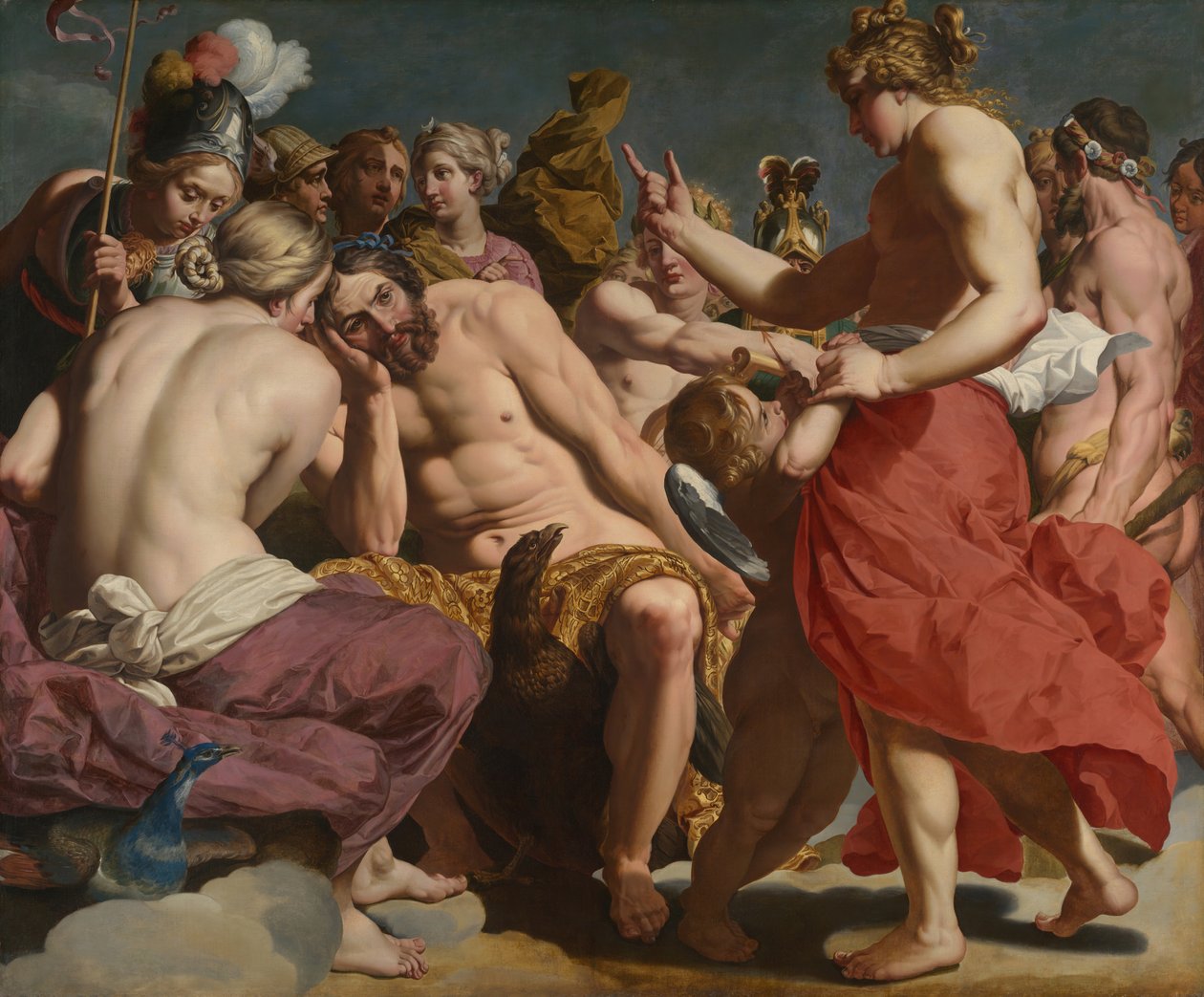 Jupiter Vénusz megdorgálta, c. 161213. alkotó: Abraham Janssens