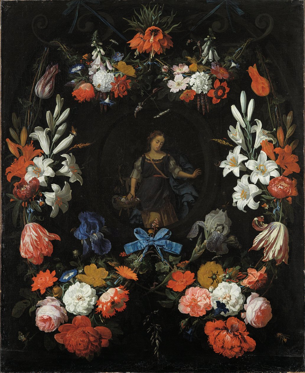 Virágfüzér, 1675 körül alkotó: Abraham Mignon
