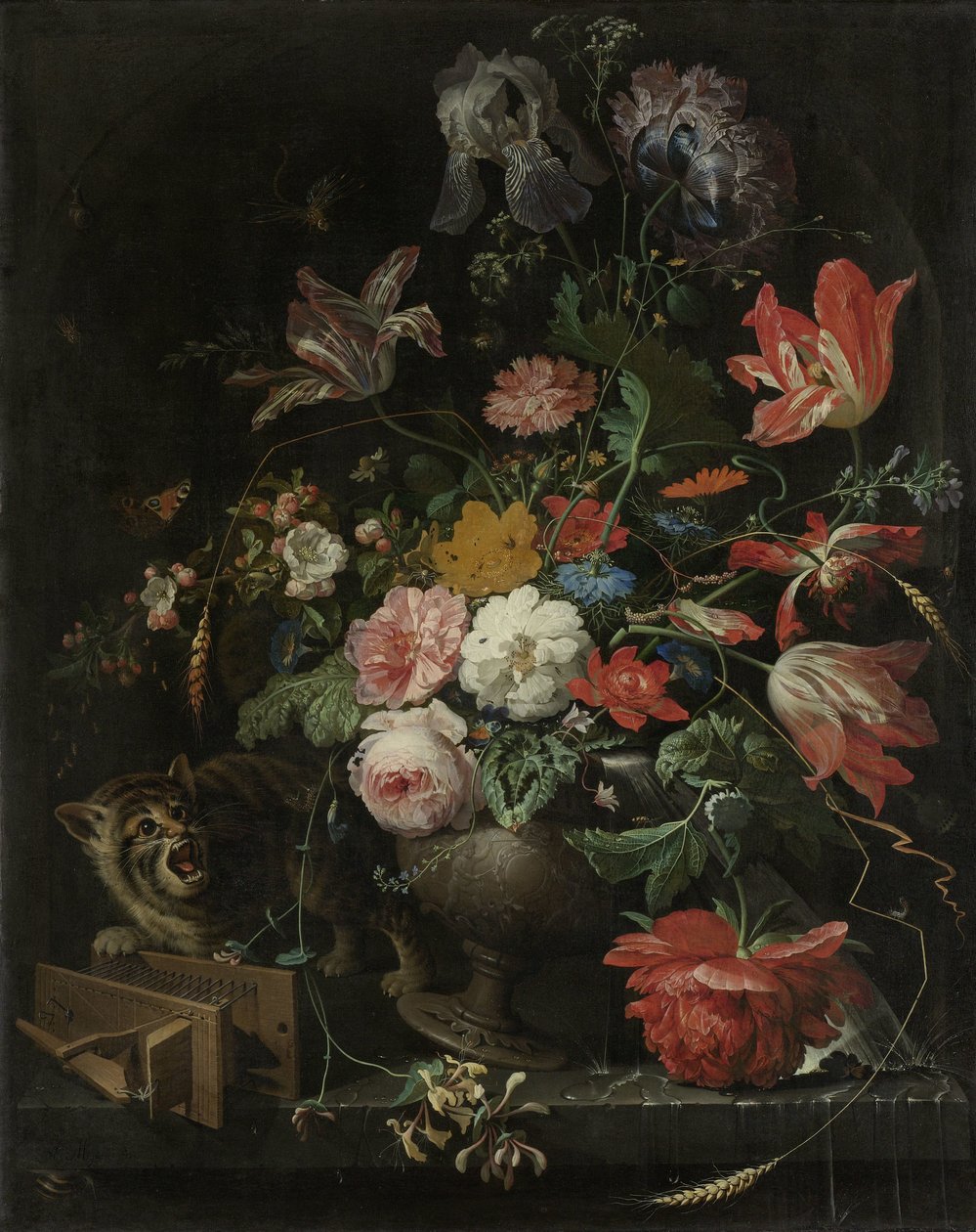 A felborított csokor alkotó: Abraham Mignon