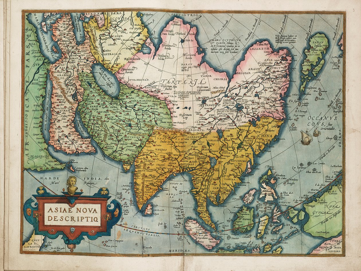 Ázsia új leírása alkotó: Abraham Ortelius