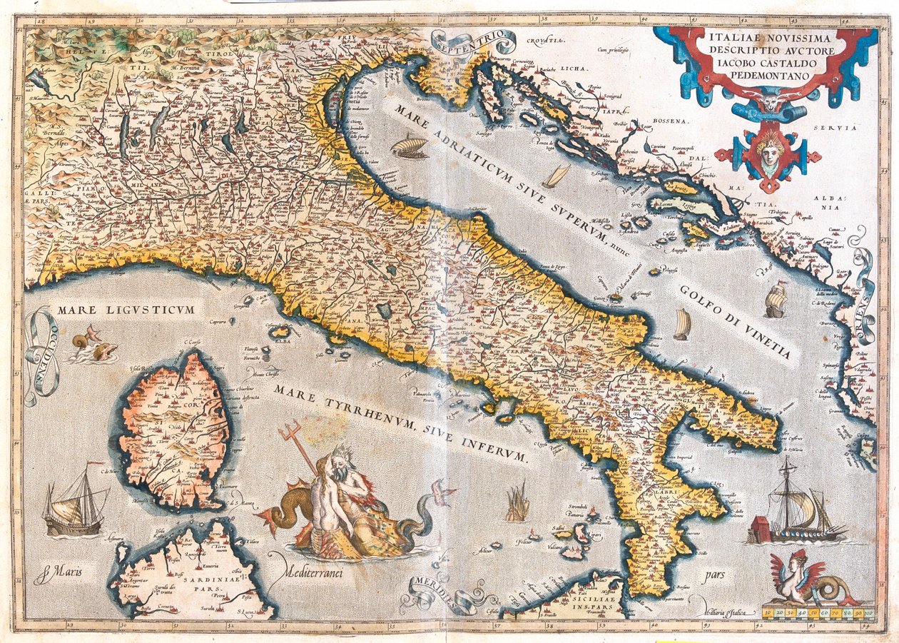 Olaszország alkotó: Abraham Ortelius