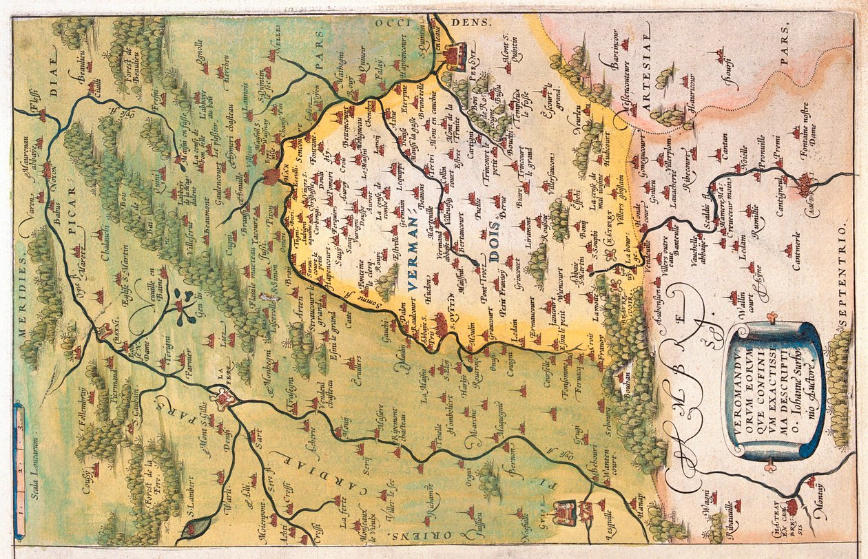 Picardia, Nord-Pas de Calais , Franciaország alkotó: Abraham Ortelius