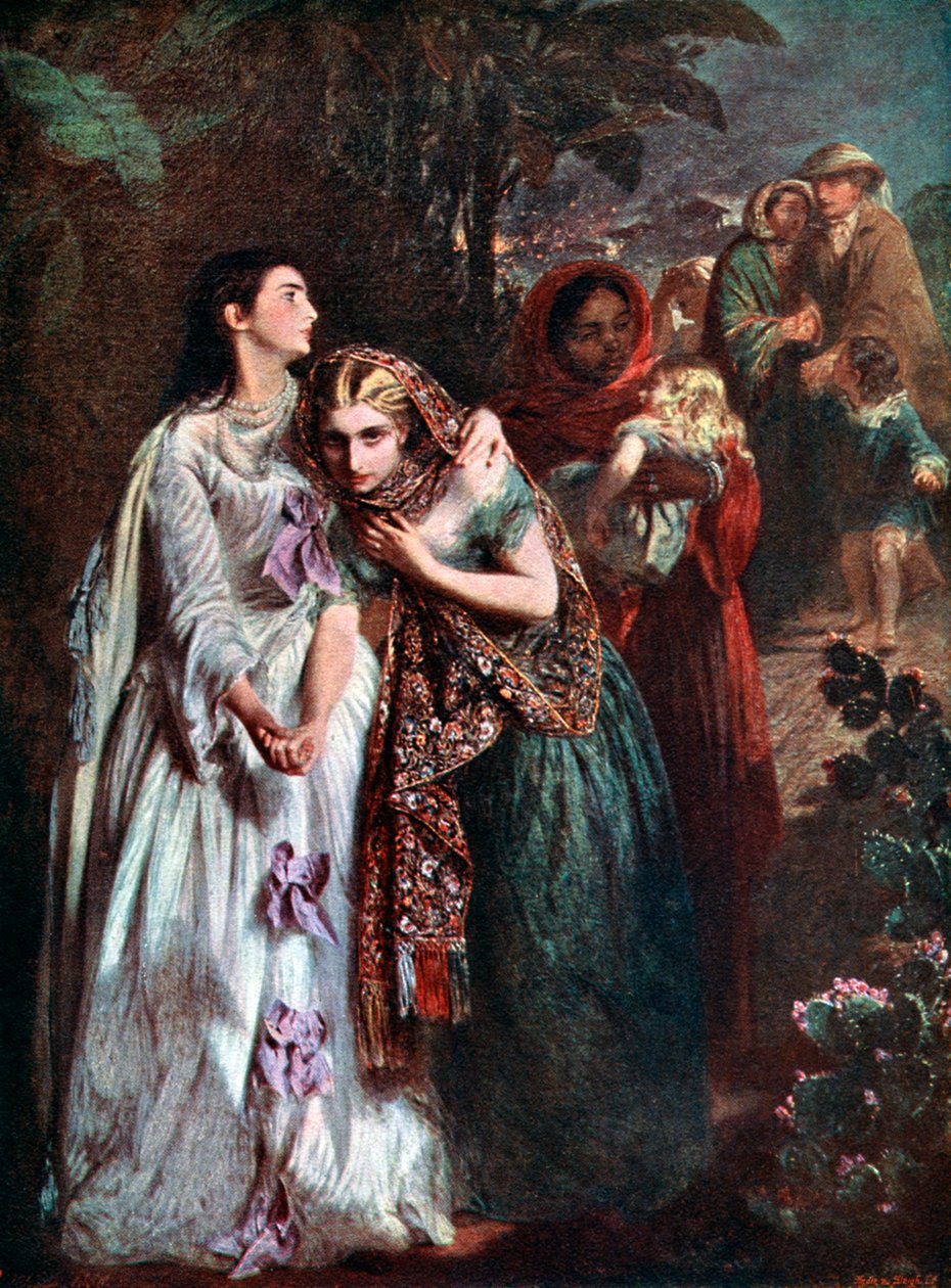 The Flight from Lucknow, 1858, c1920 alkotó: Abraham Solomon