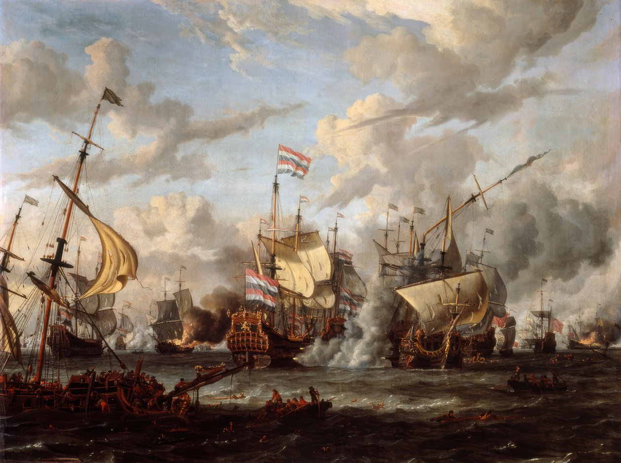 A texeli csata alkotó: Abraham Storck
