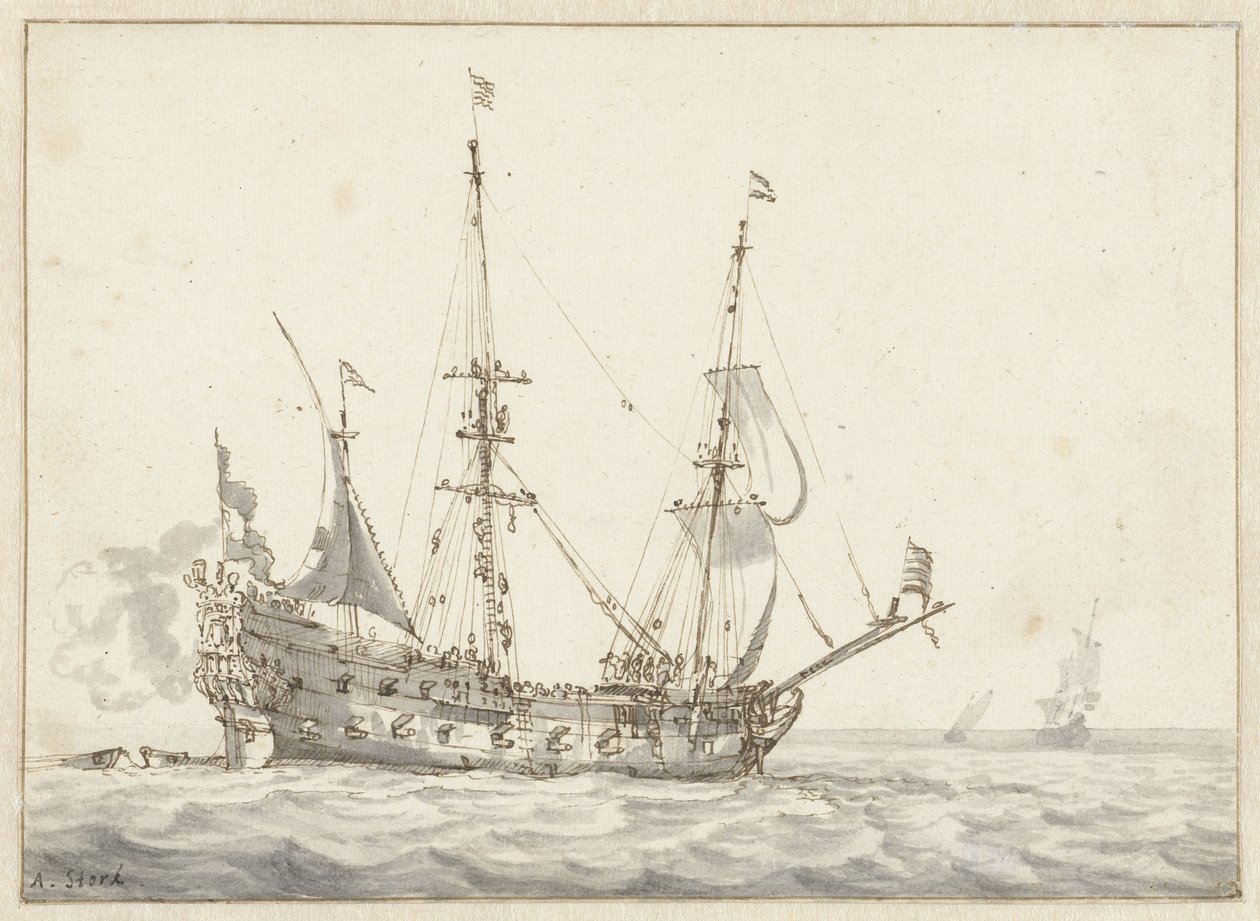 holland hadihajó alkotó: Abraham Storck