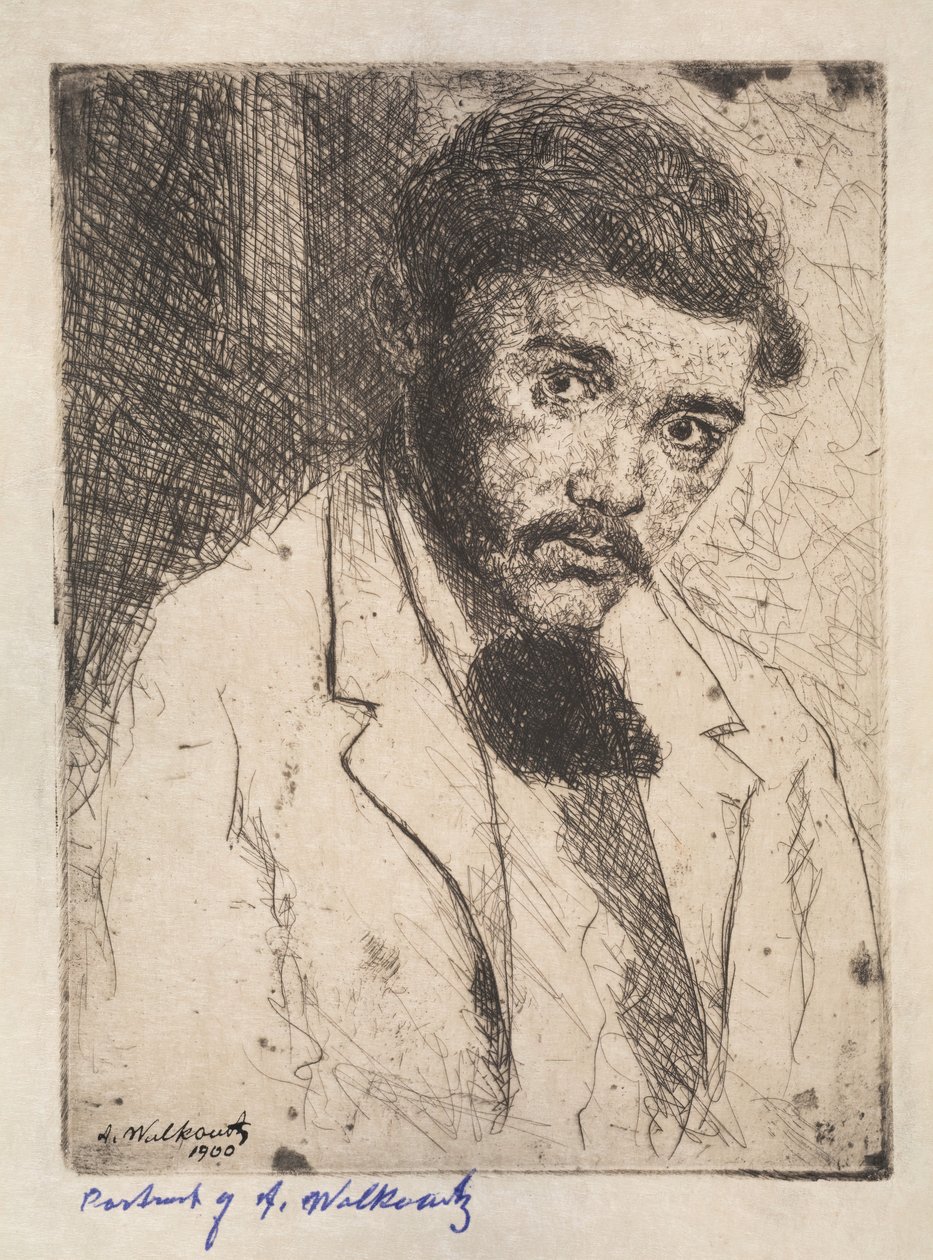 Önarckép, 1900. alkotó: Abraham Walkowitz