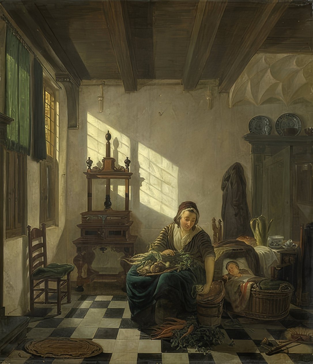 A háziasszony. 1800-11 alkotó: Abraham van Strij