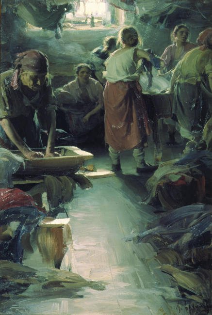 A mosó asszonyok. alkotó: Abram Efimovich Arkhipov