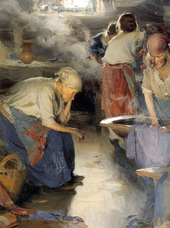 A mosó asszonyok alkotó: Abram Efimovich Arkhipov