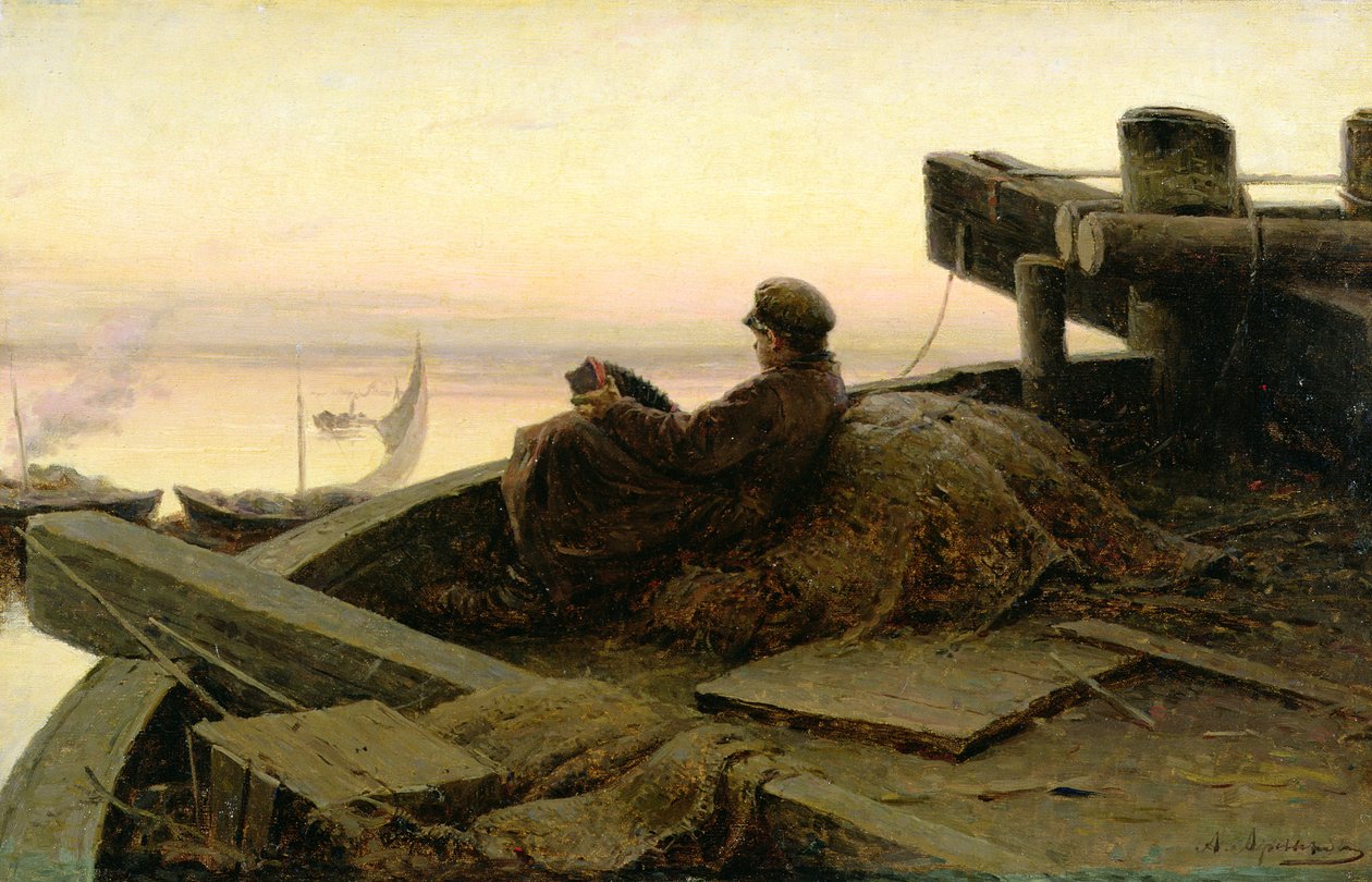 A Volga folyón, 1889 alkotó: Abram Efimovich Arkhipov