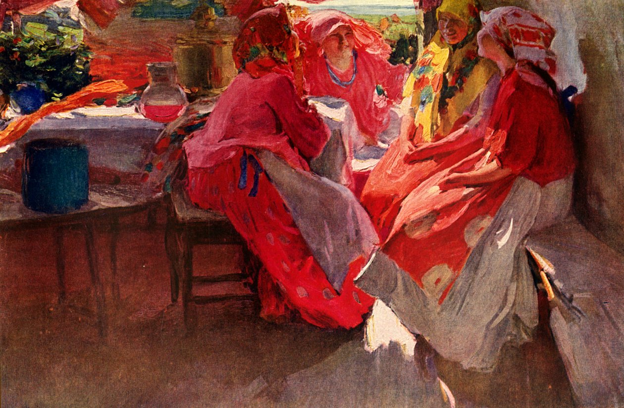 „Paying a Visit”, 1915, 1939. alkotó: Abram Arkhipov