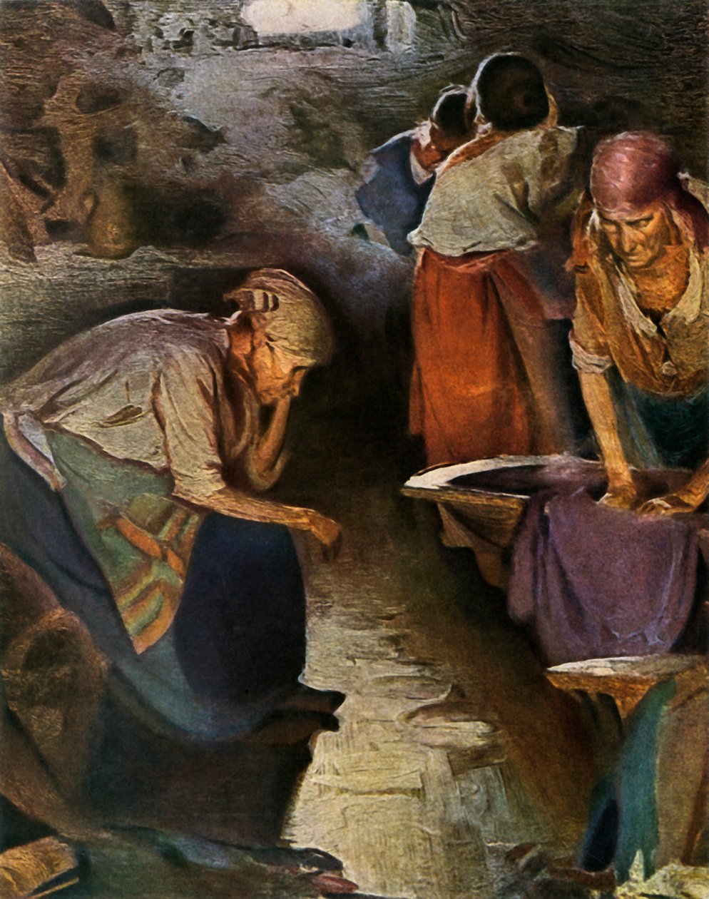 "Mosónők", 1901, 1965. alkotó: Abram Arkhipov