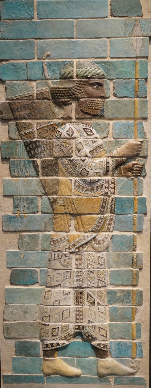 Perzsa íjász Akhaimenida Birodalom, Kr. e. 510 (mázas tégla) alkotó: Achaemenid