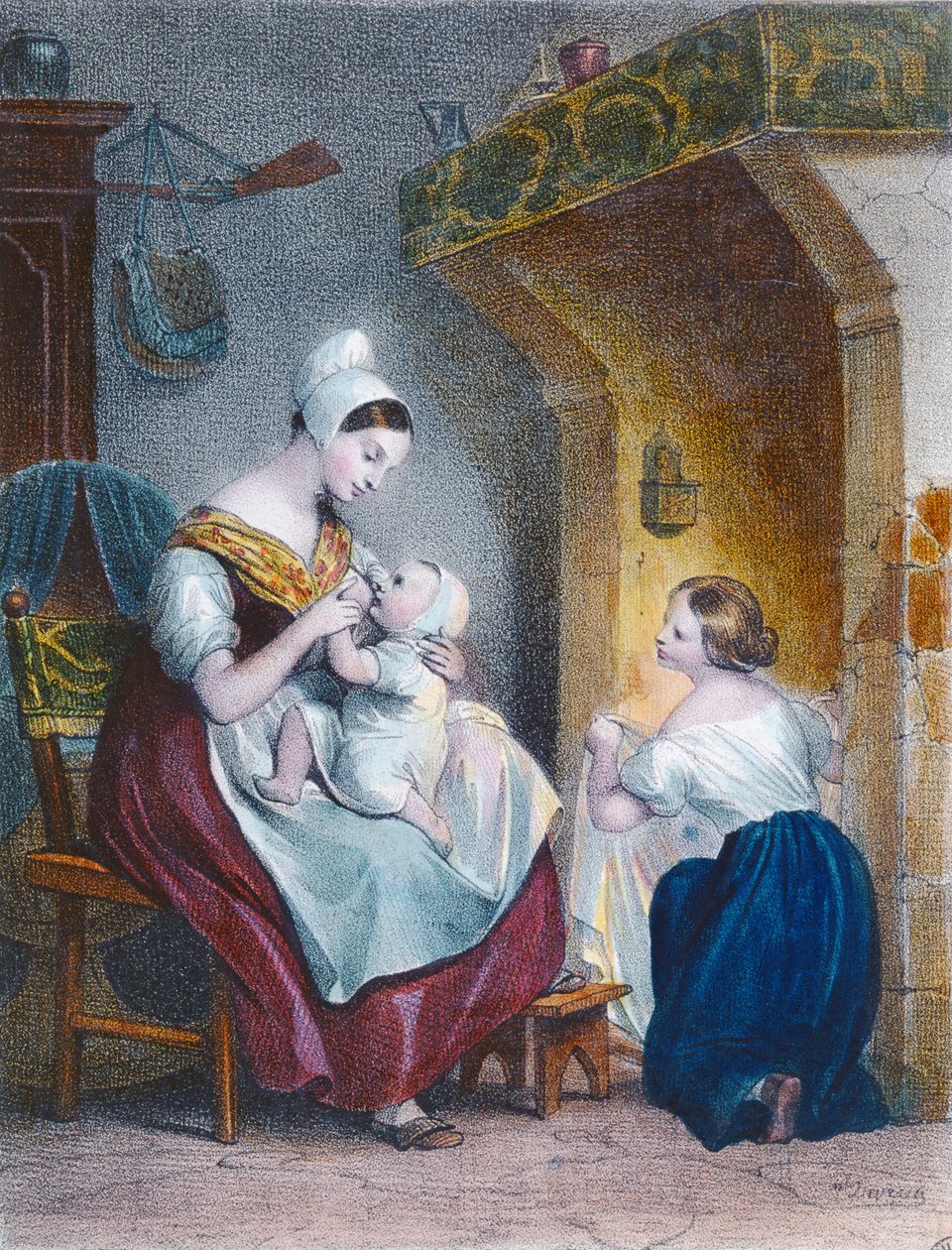 A nedvesápolónő alkotó: Achille Devéria
