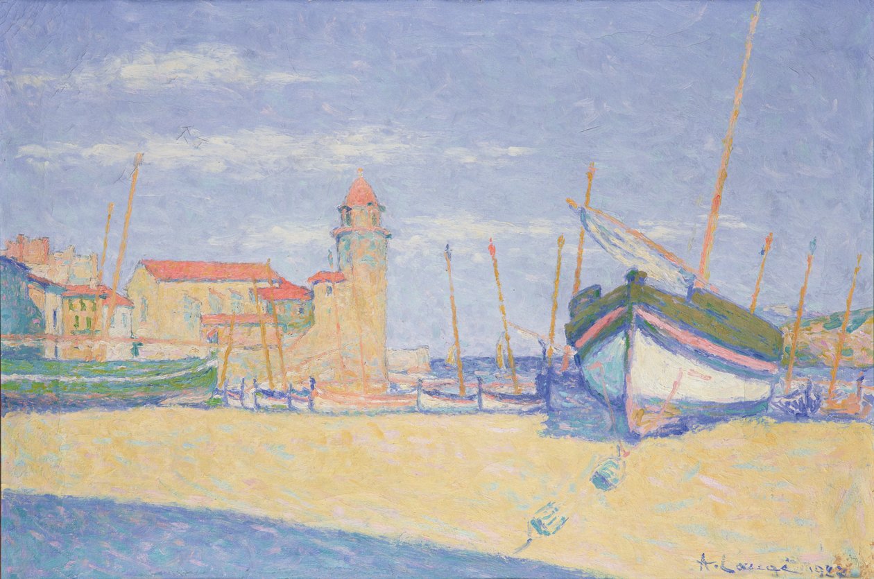Collioure látképe, 1927 alkotó: Achille Lauge