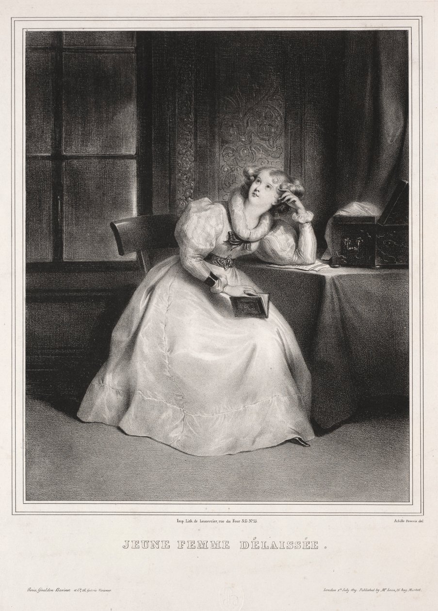 Álmodozás. alkotó: Achille Devéria