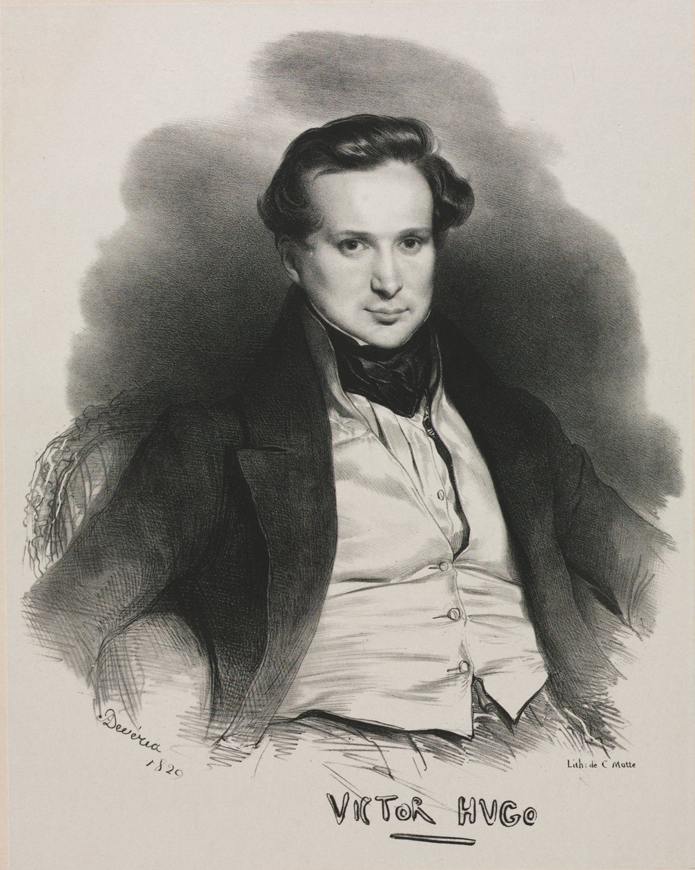 Victor Hugo, 1829. alkotó: Achille Devéria