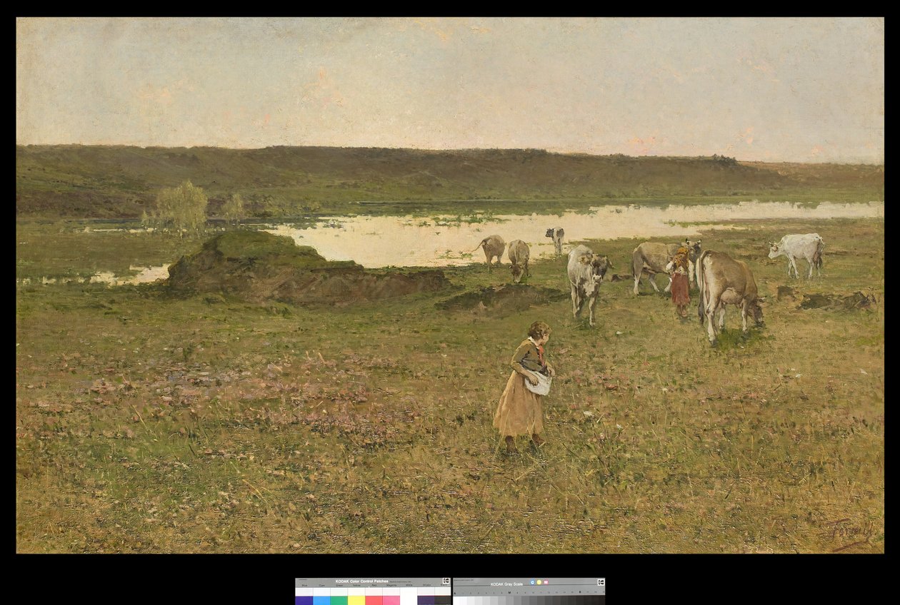Legelő a völgyön, 1906 alkotó: Achille Formis Befani