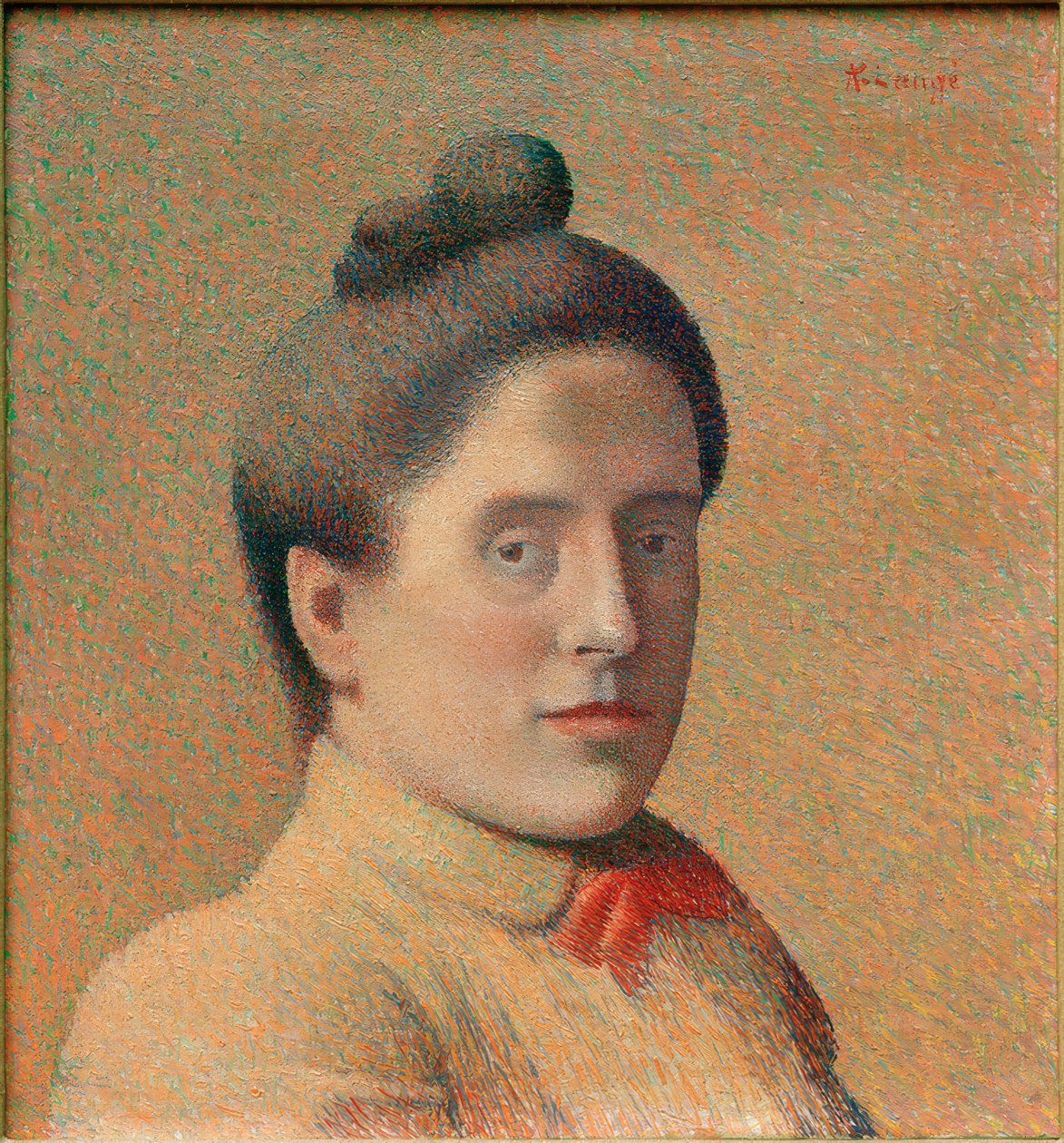 Női portré alkotó: Achille Lauge