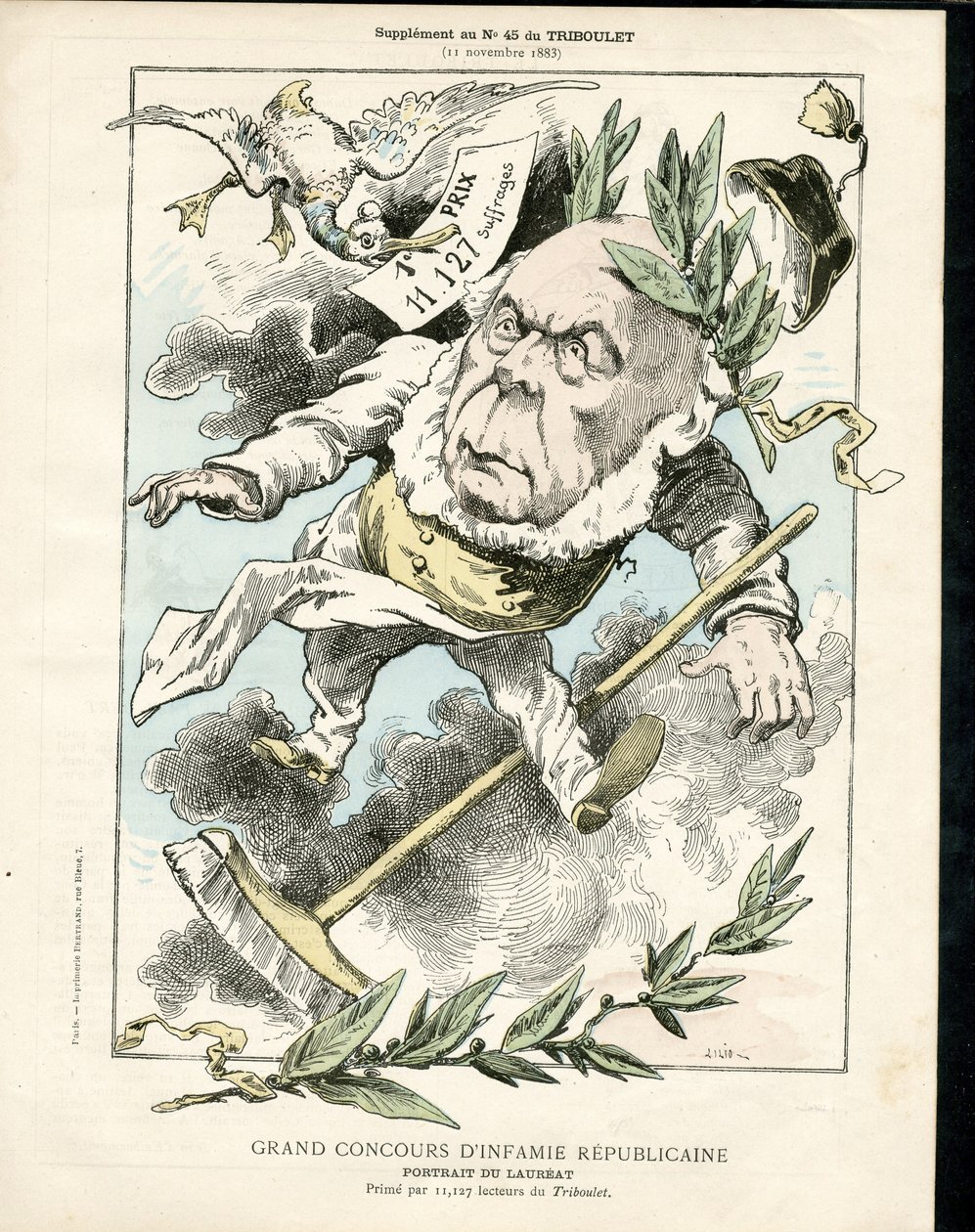 Le Triboulet, Szatirikus fekete-fehér alkotó: Achille Lemot