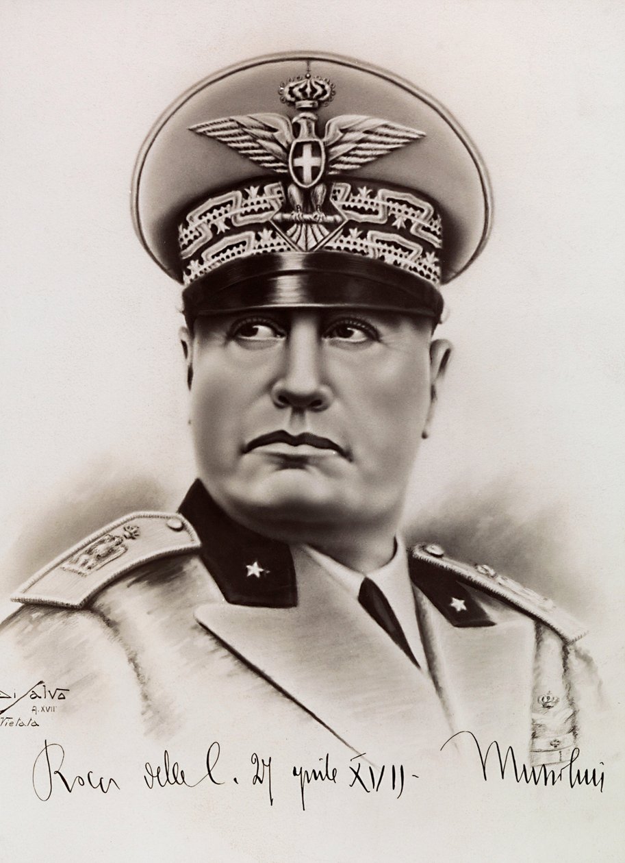 Benito Mussolini, 27041931 alkotó: Achille Villani